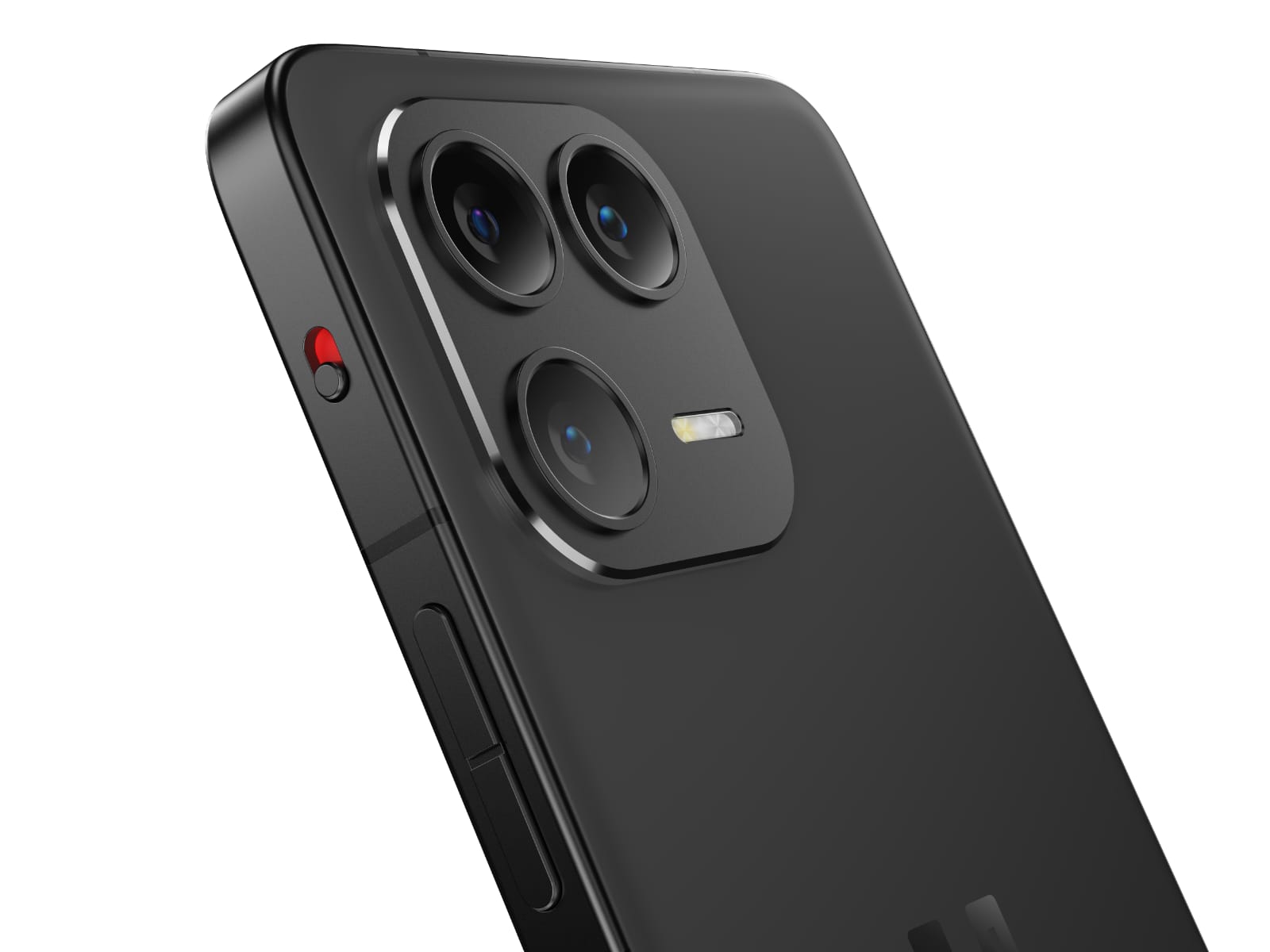 Close-up of the Hiroh Phone camera system